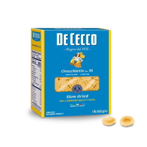De Cecco Pasta Orecchiette Nr.91 Paketim 453Gr