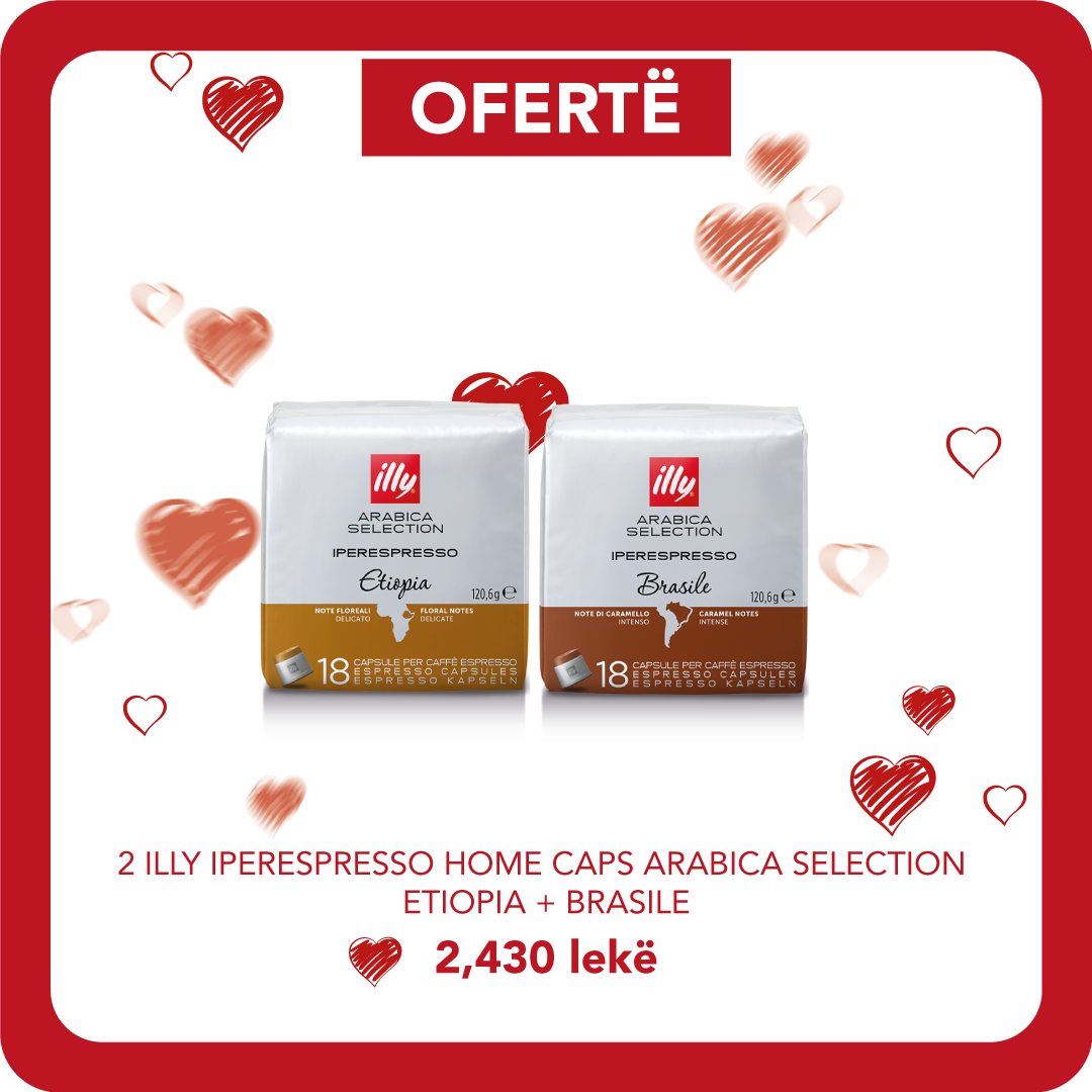 ILLY IPERESPRESSO HOME CAPS ARABICA SELECTION BRASILE + 1 ILLY ETIOPIA
