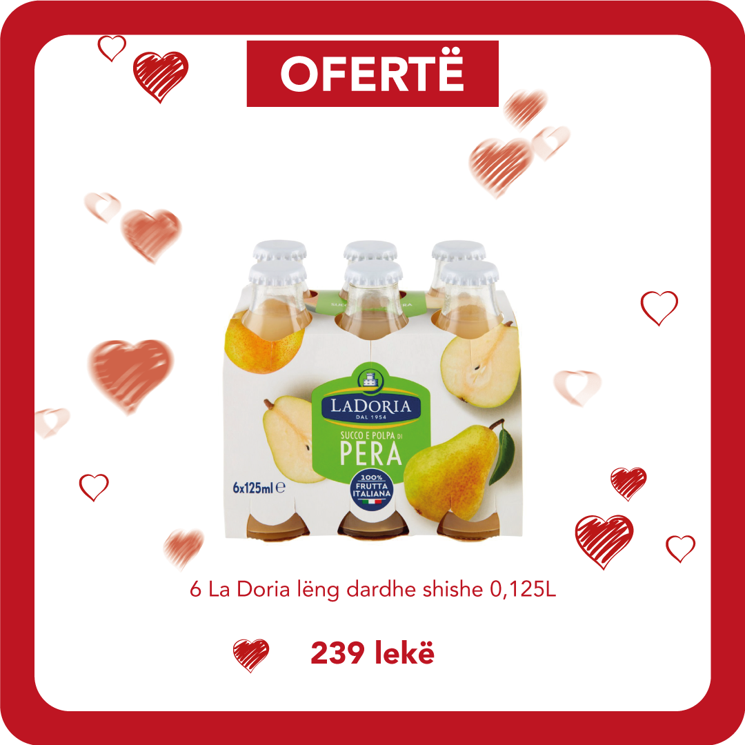 LA DORIA LENG DARDHE SHISHE 0.125L - 1 (6 cope)