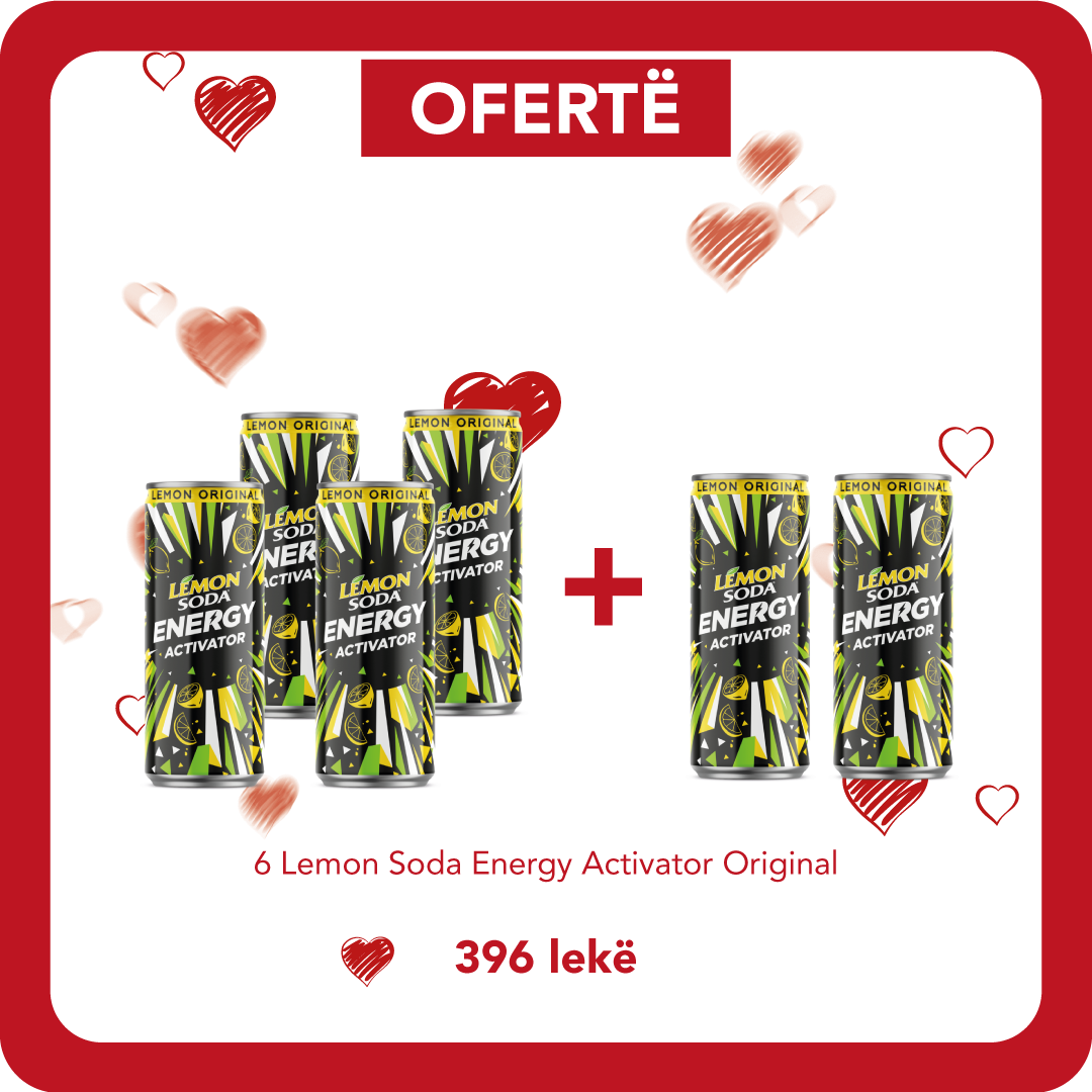 Pije Energjetike me Sodë Limon Origjinal Kanace 0.33L (6 cope)