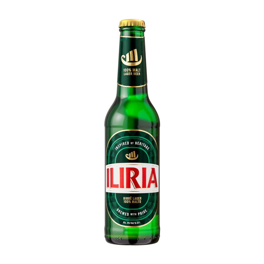 Iliria Birrë Lager, 100% Malt, Shishe 0.33L, 5%