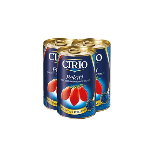 Cirio Salcë Domate të Qëruara Kanaçe 400Gr