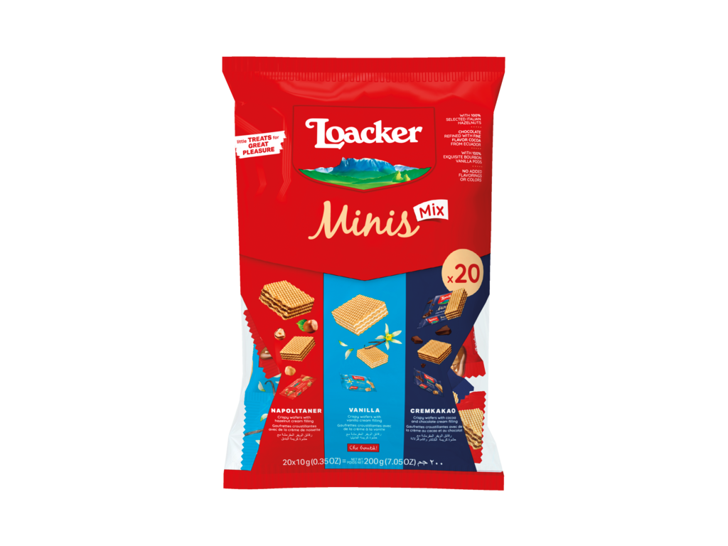 Loacker – Vafer Mix Mini, paketim 150 g