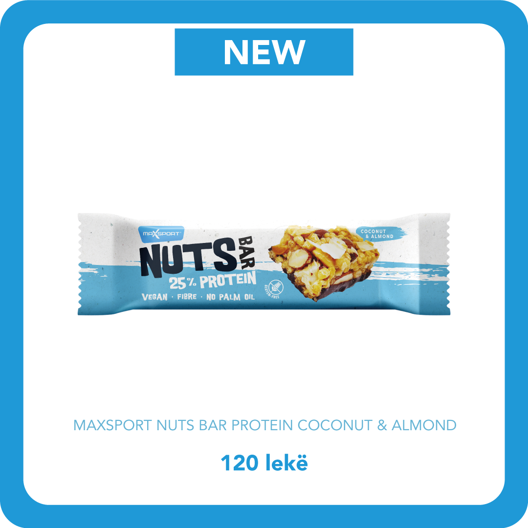 MaxSport Protein Nuts - Çokollatë Proteinike me Çokollatë dhe Bajame 40gr