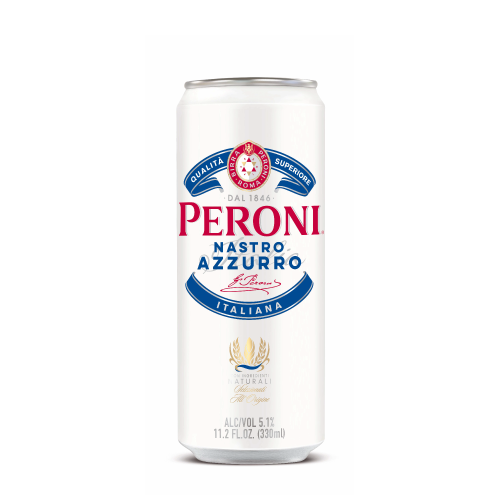 Peroni Nastro Azzurro Birrë Bjonde Pako Kanaçe 0.33L
