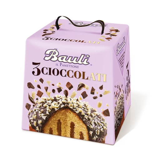 Bauli il Panettone 3 Cioccolati 750gr