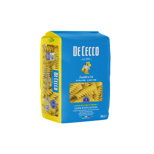 De Cecco Pasta Fusilli Paketim 500Gr
