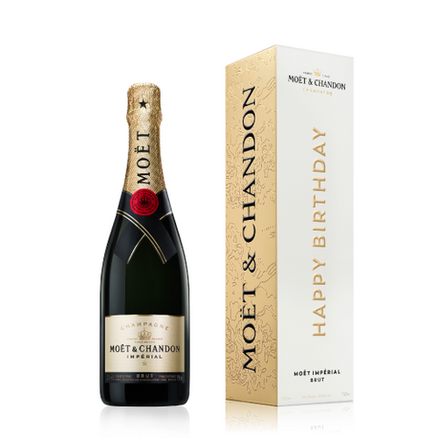 Shampanjë Moët & Chandon Brut Impérial 2023 "Happy Birthday" 0.75L, 12%