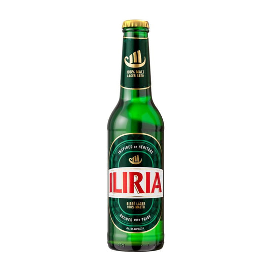 Iliria Birrë Lager, 100% Malt, Shishe 0.33L, 5%