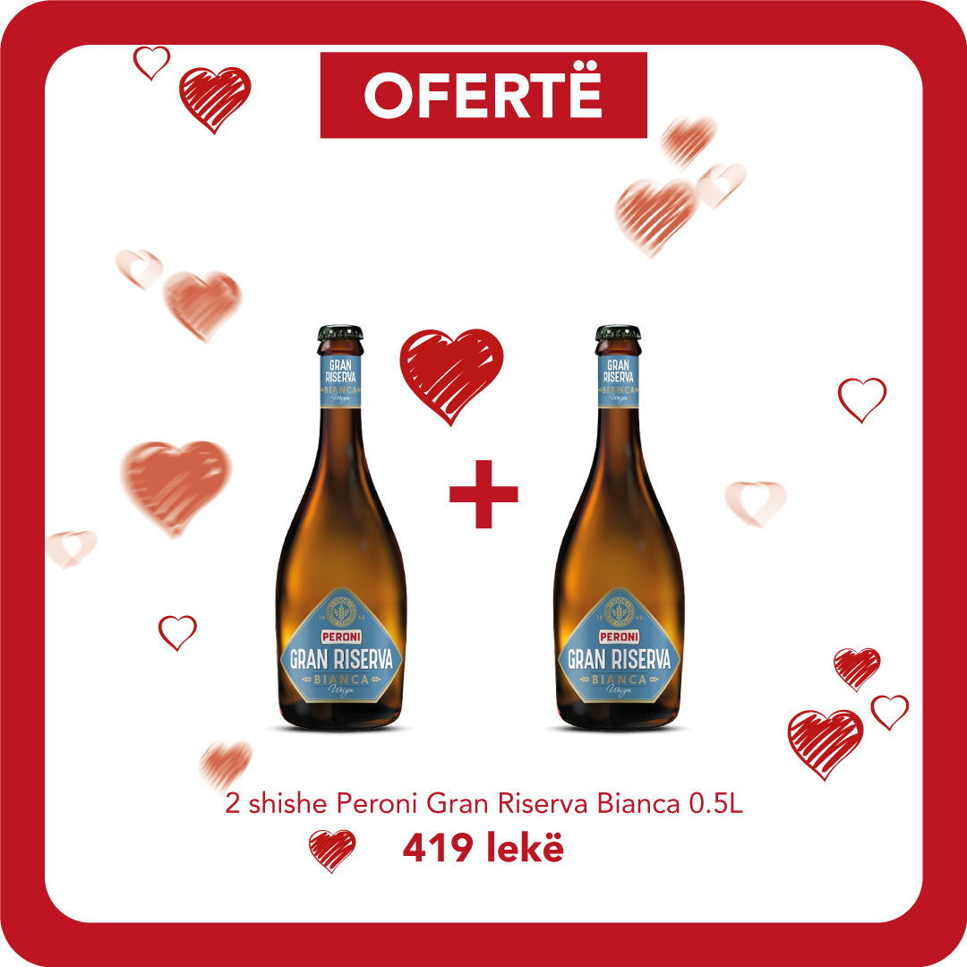 PERONI GRAN RISERVA BIRRE E BARDHE SHISHE 0.5L (2 cope)