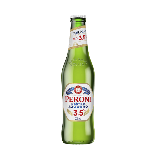 Peroni Nastro Azzurro Birrë Bjonde Shishe 0.33L