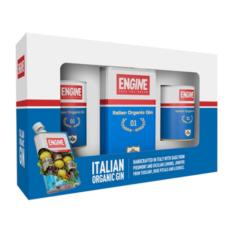 Engine Organic Gin 0.5L Gift Box me 2 gota