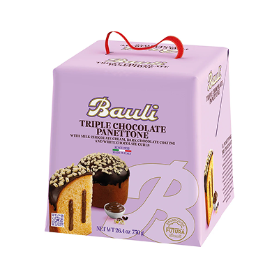 BAULI Panettone 3 Cokollata Kuti 750Gr