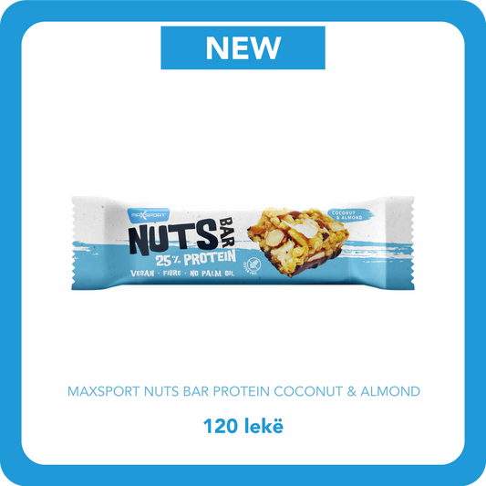 MaxSport Protein Nuts -  Çokollatë Proteinike me Çokollatë dhe Bajame 40gr