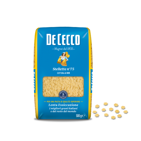 De Cecco Pasta Stellette no. 75, Packaging 500Gr