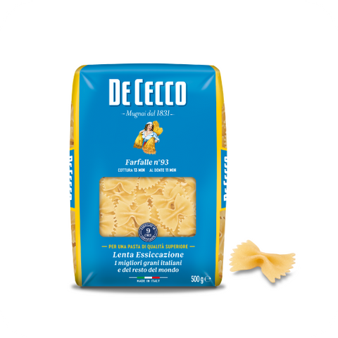 De Cecco Pasta Farfalle no. 93, Packaging 500Gr