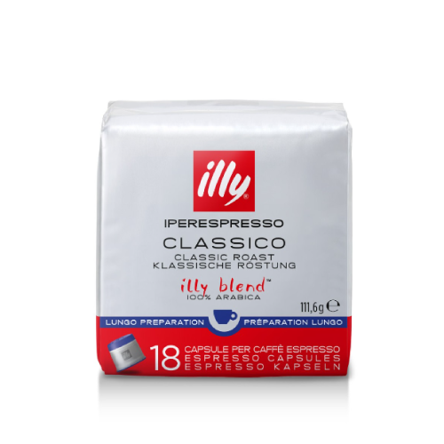 illy Iperespresso Home Caps Lungo - 18 Capsules