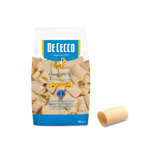 De Cecco Pasta Paccheri no. 125, Packaging 500Gr