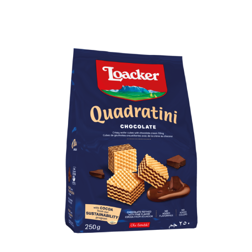 Loacker Vafer Quadratini Çokollatë Paketim 250Gr