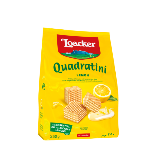 Locker Vafer Quadratini Limon Paketim 250Gr