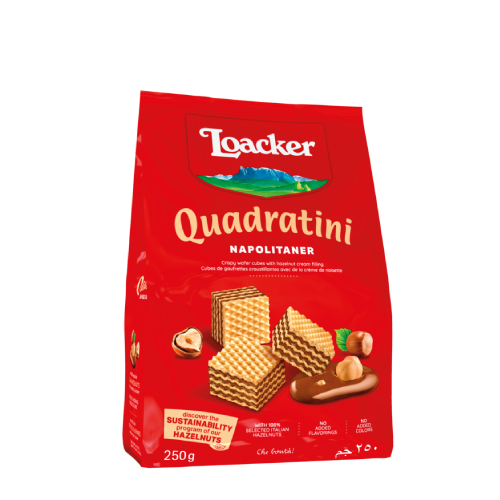 Locker Vafer Quadratini Napolitaner Paketim 250Gr