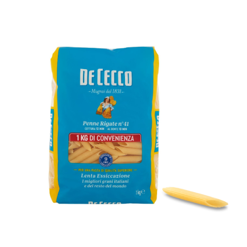 De Cecco Pasta Penne Rigate Nr.41 Paketim 1 Kg