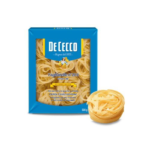 De Cecco Pasta Tagliatelle no. 203, Packaging 500Gr
