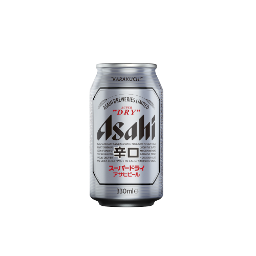 Asahi Super Dry Birrë Bjonde Kanaçe 0.33L